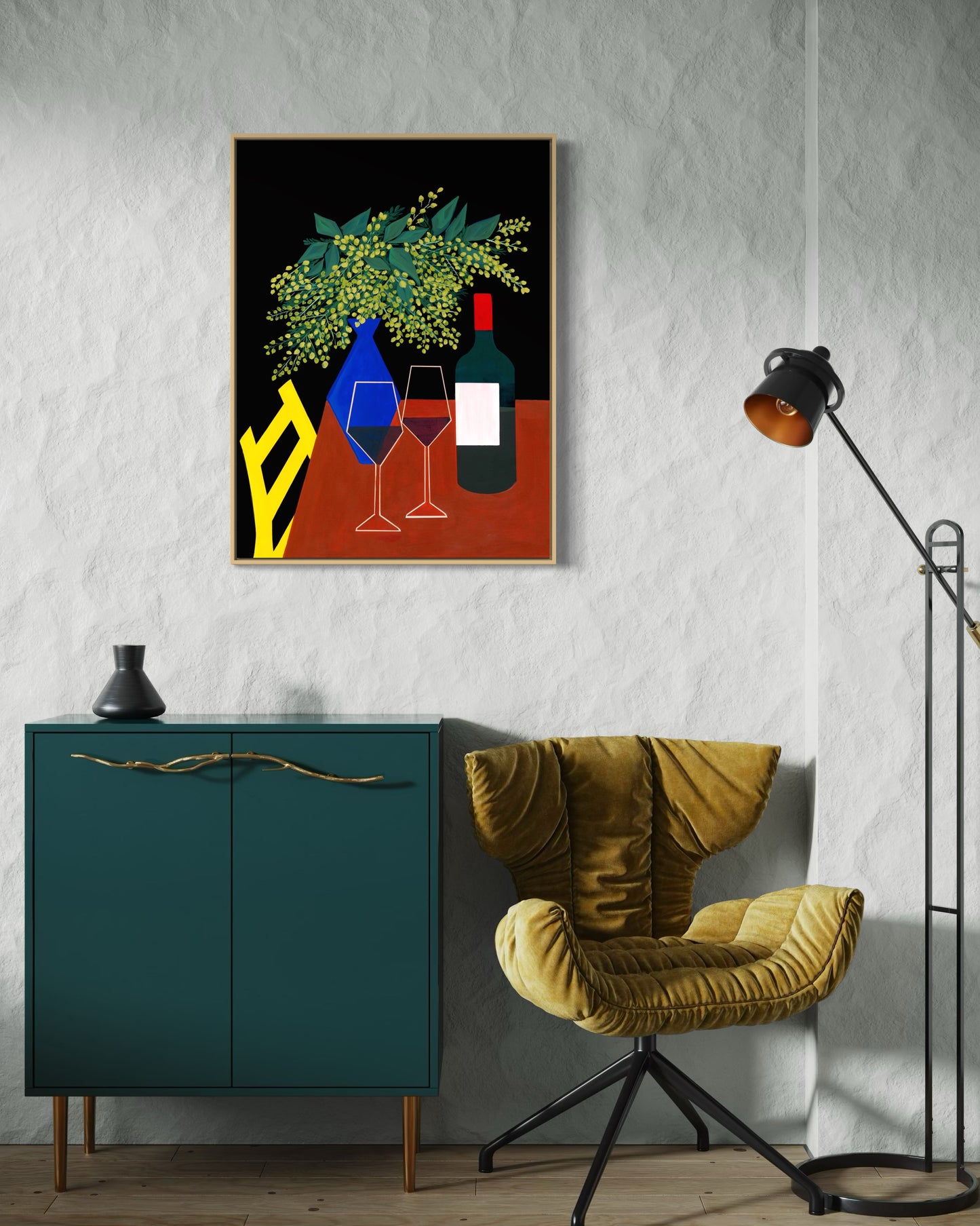 “First Night in Italy (18x24 Framed original painting)
