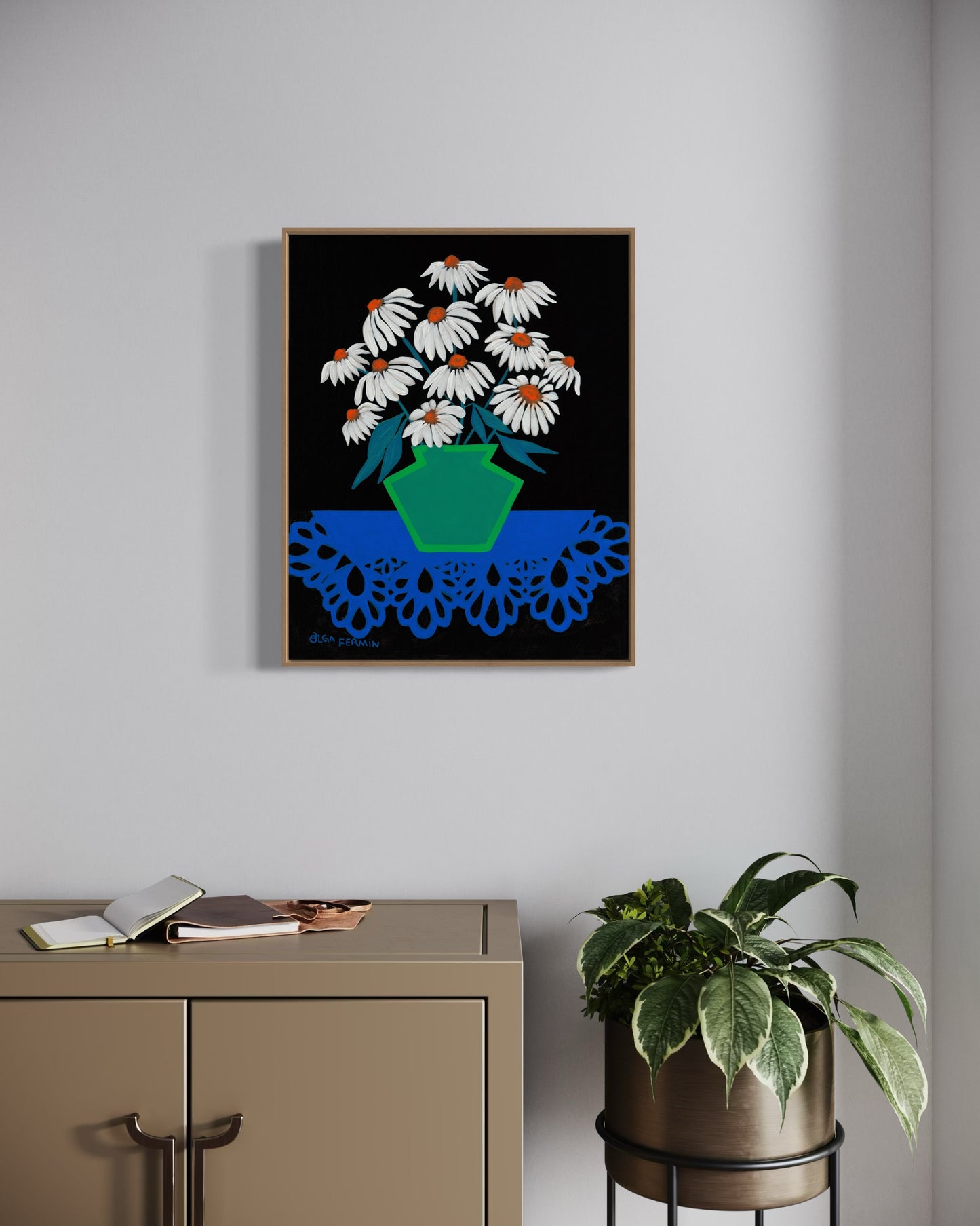 “A BOUQUET OF INFINITE POSSIBILITIES (20”x16” FRAMED ORIGINAL PAINTING)