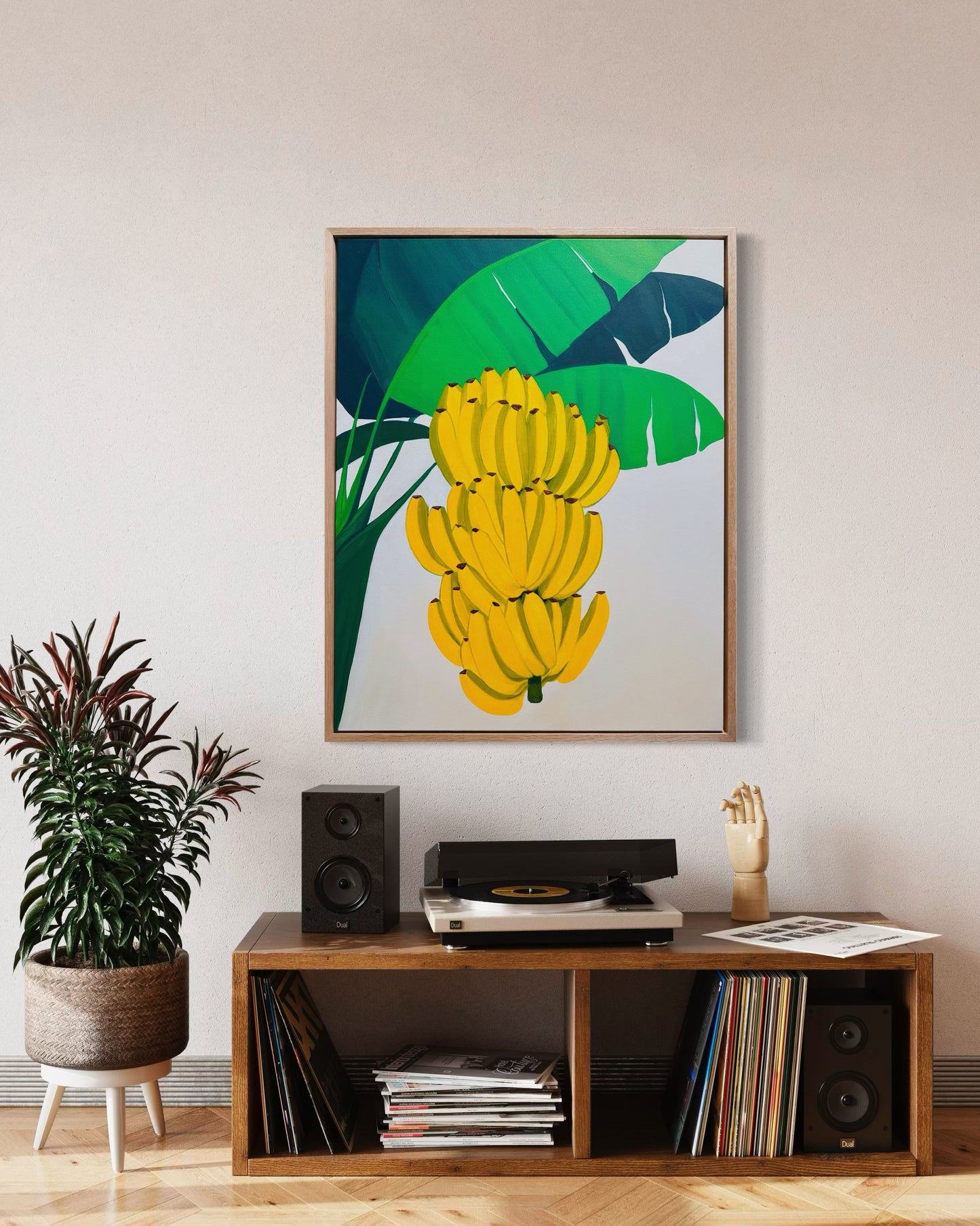 “The Summer I Began To Live” (Framed in solid white oak wood, 30”x24” Acrylic on canvas)