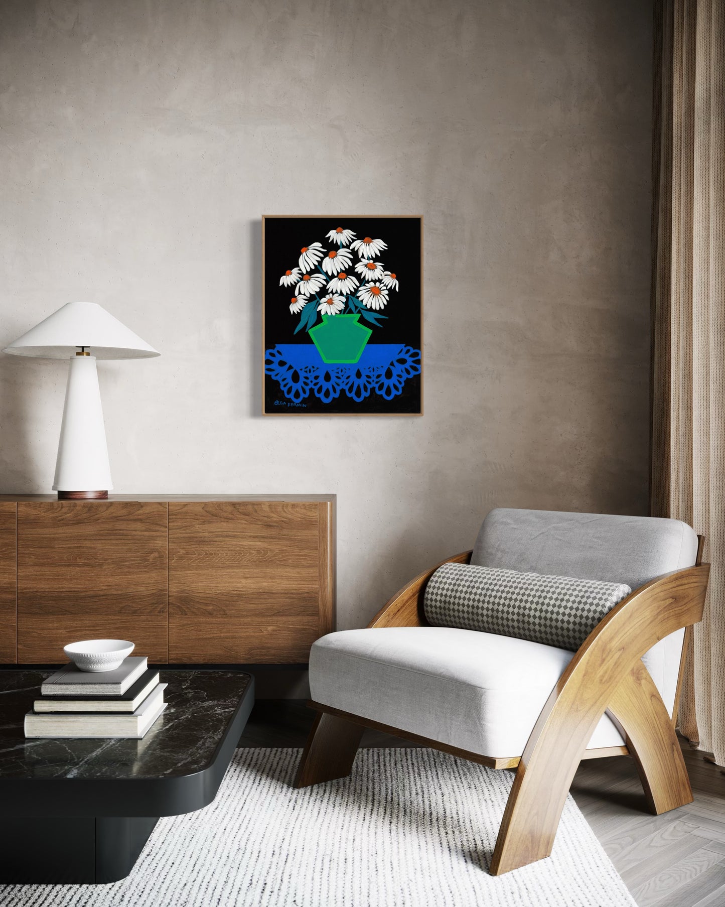 “A BOUQUET OF INFINITE POSSIBILITIES (20”x16” FRAMED ORIGINAL PAINTING)
