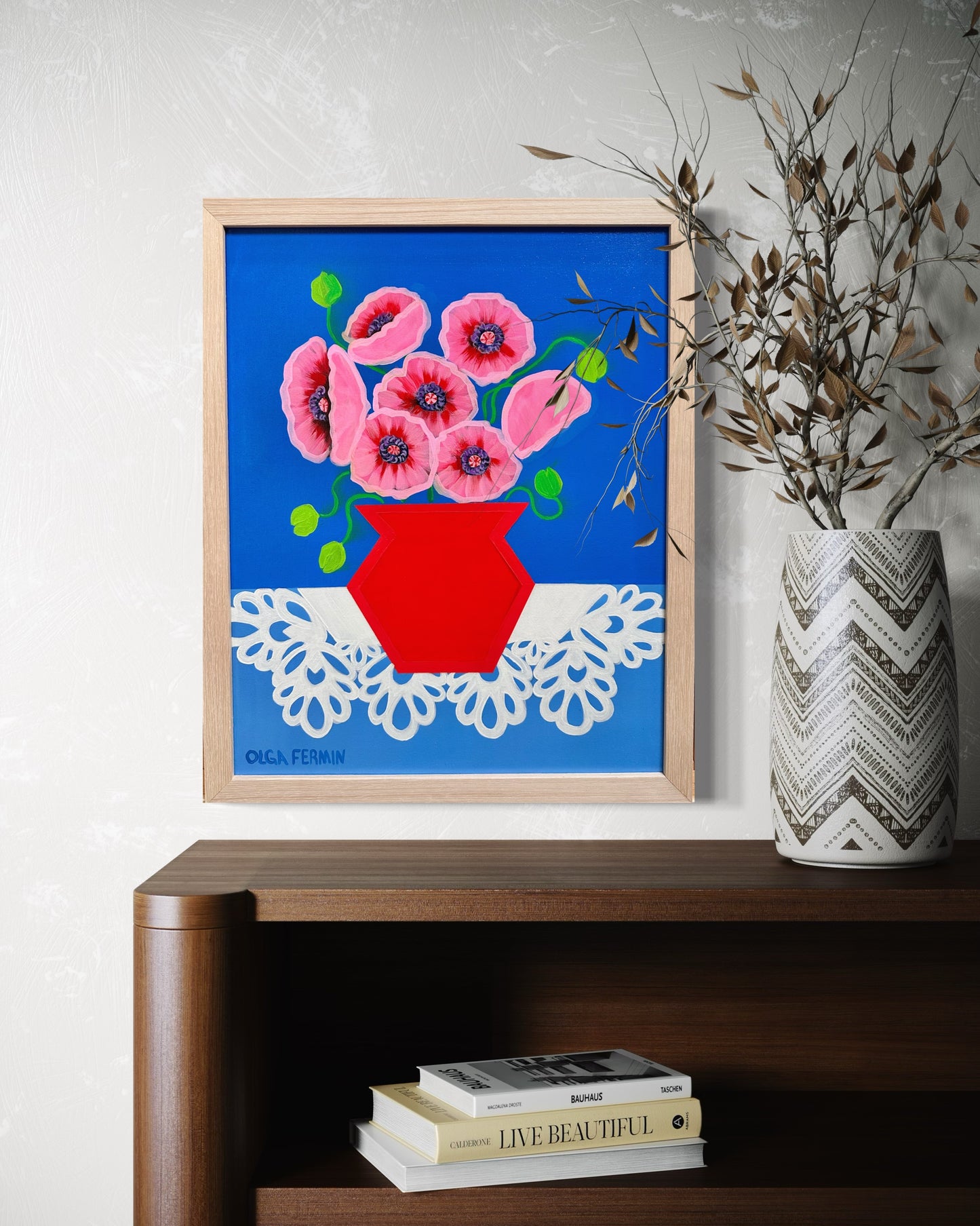 Good Intuition” (20”x16” FRAMED ORIGINAL PAINTING)