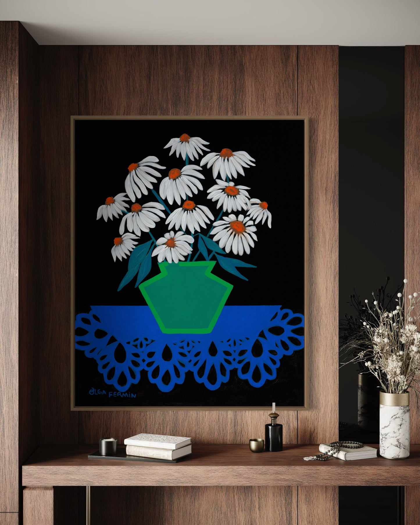 “A BOUQUET OF INFINITE POSSIBILITIES (20”x16” FRAMED ORIGINAL PAINTING)