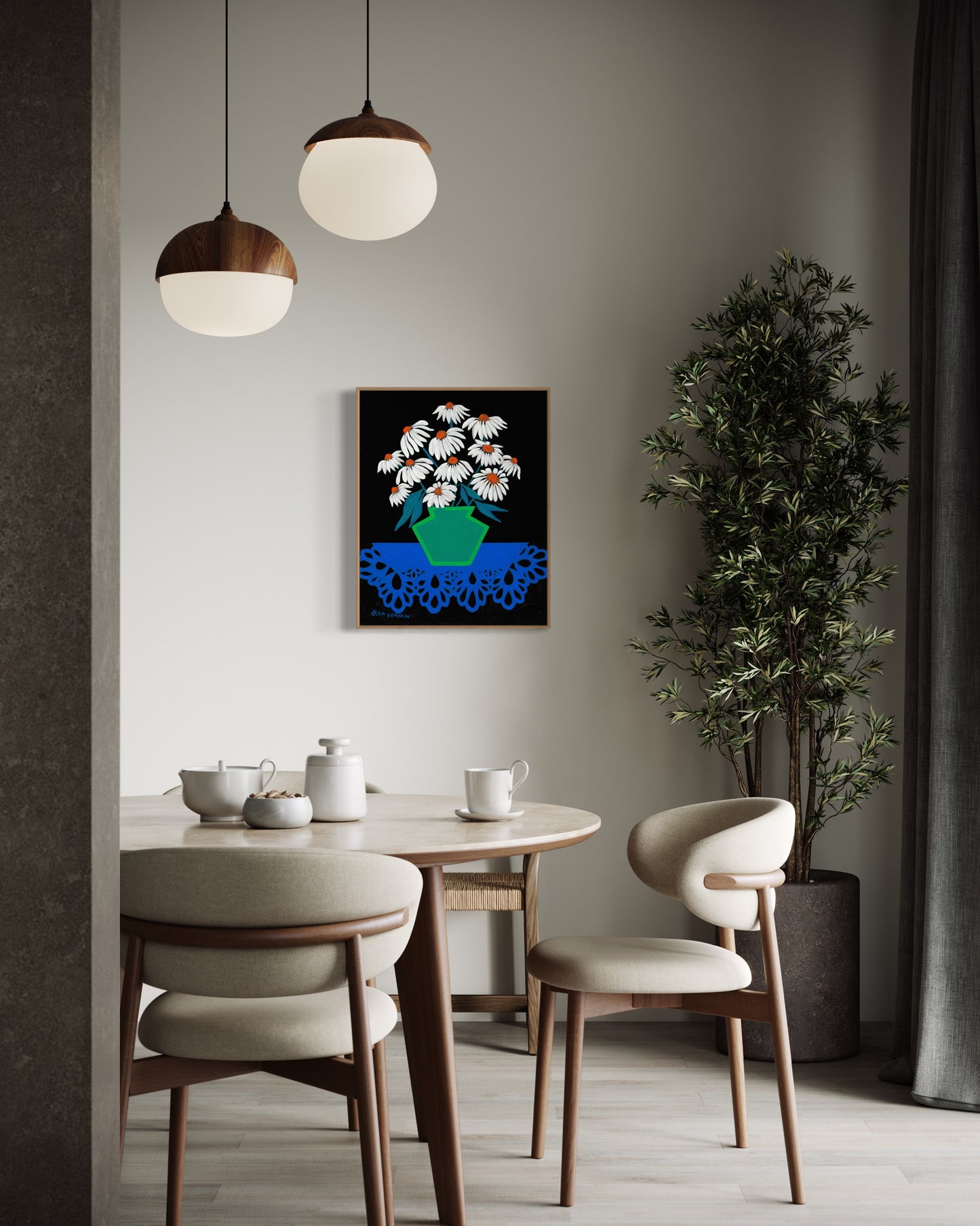 “A BOUQUET OF INFINITE POSSIBILITIES (20”x16” FRAMED ORIGINAL PAINTING)