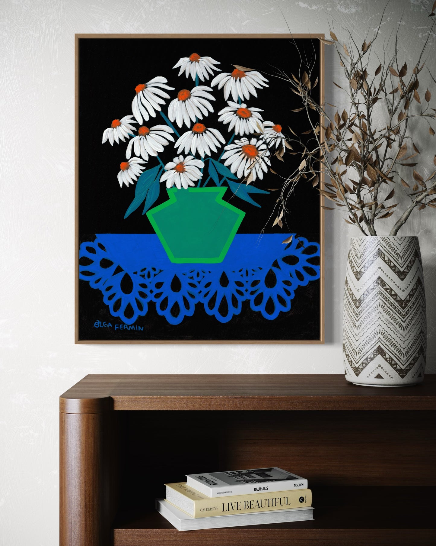 “A BOUQUET OF INFINITE POSSIBILITIES (20”x16” FRAMED ORIGINAL PAINTING)