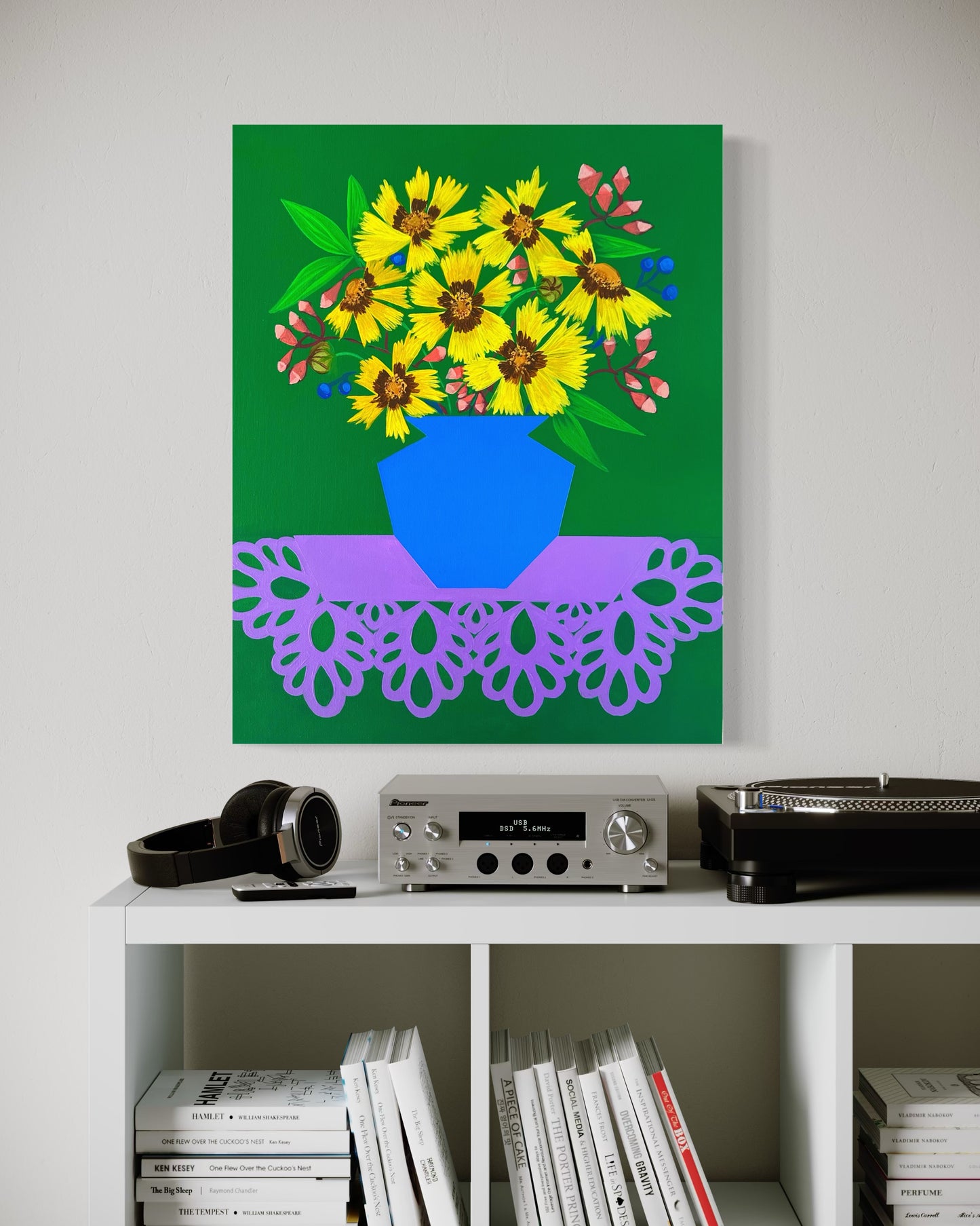 “BLOOMING A NEW LIFE” 20”x16” UNFRAMED ORIGINAL PAINTING)