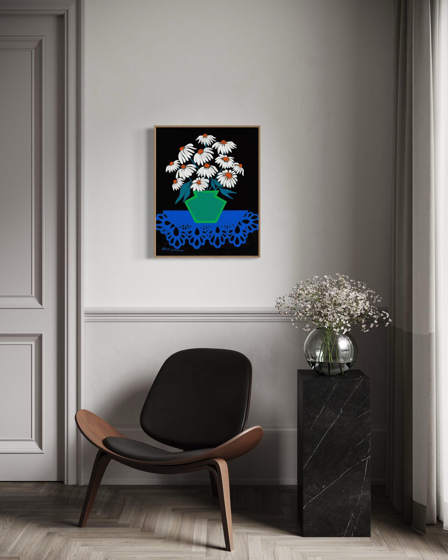 “A BOUQUET OF INFINITE POSSIBILITIES (20”x16” FRAMED ORIGINAL PAINTING)