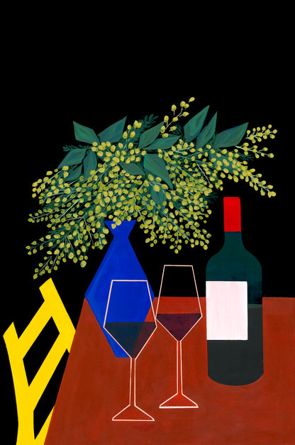“First Night in Italy (18x24 Framed original painting)