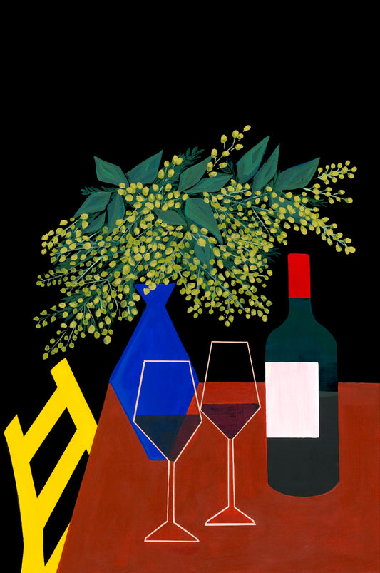 “First Night in Italy (18x24 Framed original painting)