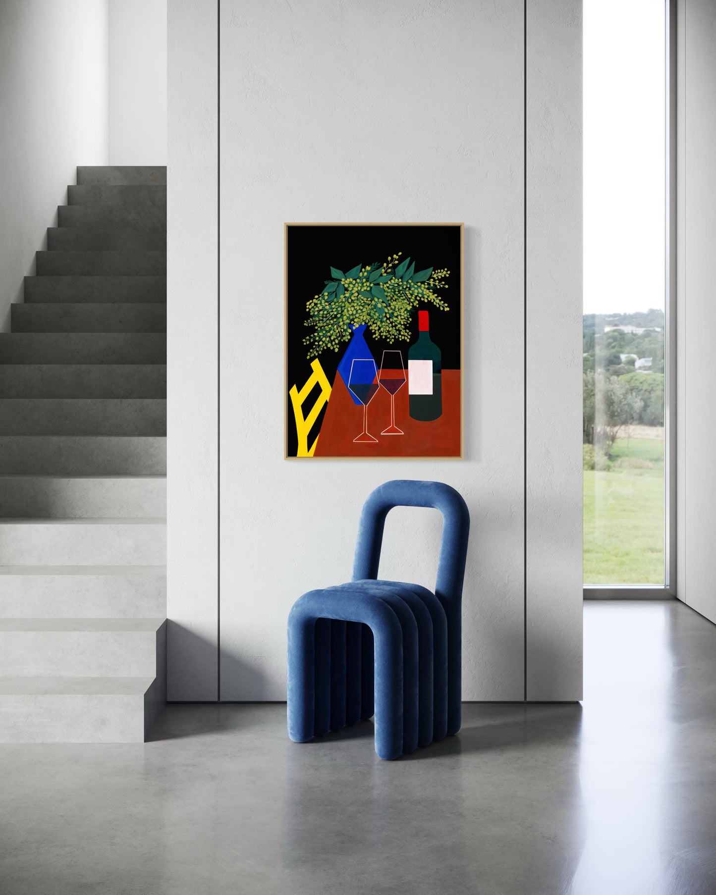 “First Night in Italy (18x24 Framed original painting)