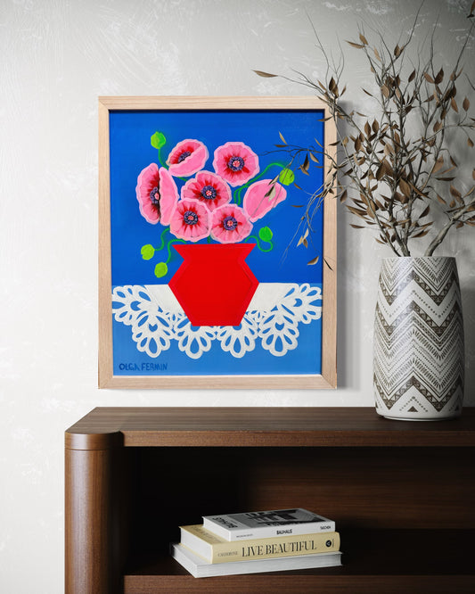 Good Intuition” (20”x16” FRAMED ORIGINAL PAINTING)