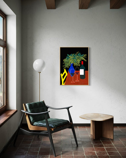 “First Night in Italy (18x24 Framed original painting)